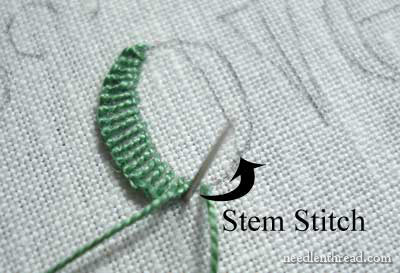 Hand Embroidery: Lettering & Text 6: Buttonhole and Stem Stitch –